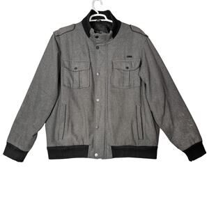 VTG Y2K Sean Jean Wool Jacket Men's XXL Hip Hop Baggy Streetwear Utility Chore